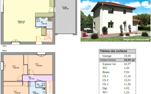 Chirens – CHIRENS (Terrain Lot 8 + Maison neuve)